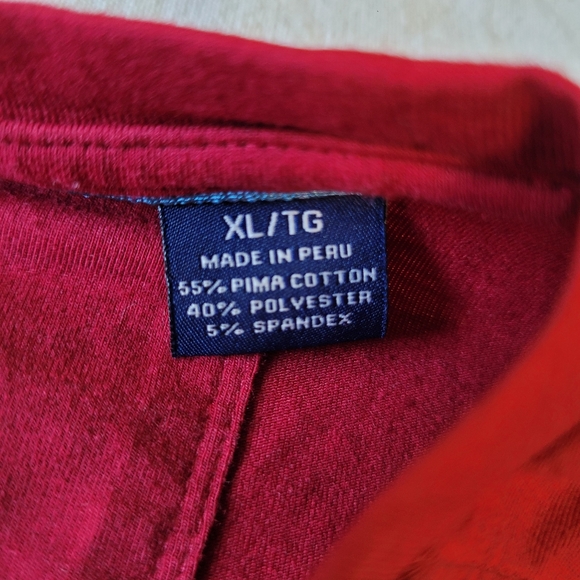 Tommy Bahama Island Zone Crewneck Tshirt UPF 30 UV Protection Mens Size XL Red - Picture 4 of 5